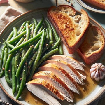 image-152 Délice de Dinde Rôtie aux Haricots Verts et Pain Croustillant