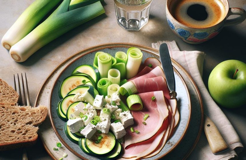 Délice de Courgettes et Poireaux au Fromage de Chèvre