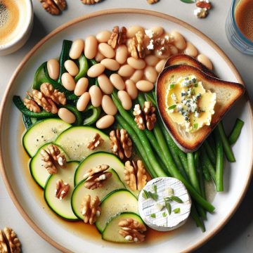 Délice de Courgette et Haricots Beurre aux Noix