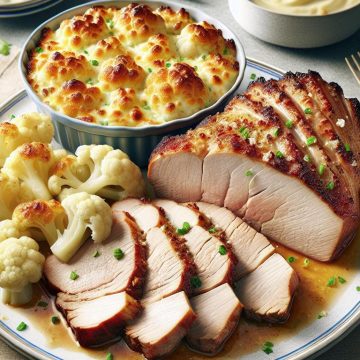 Délice de Rôti de Porc et Gratin de Chou-Fleur