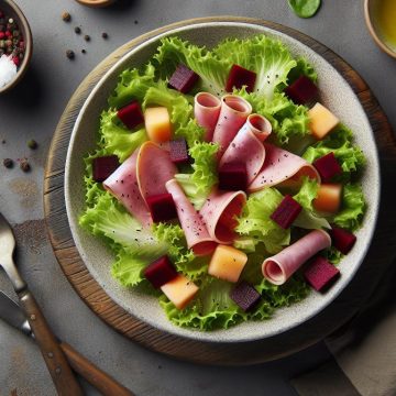 Salade de Mâche au Jambon de Dinde et Betteraves