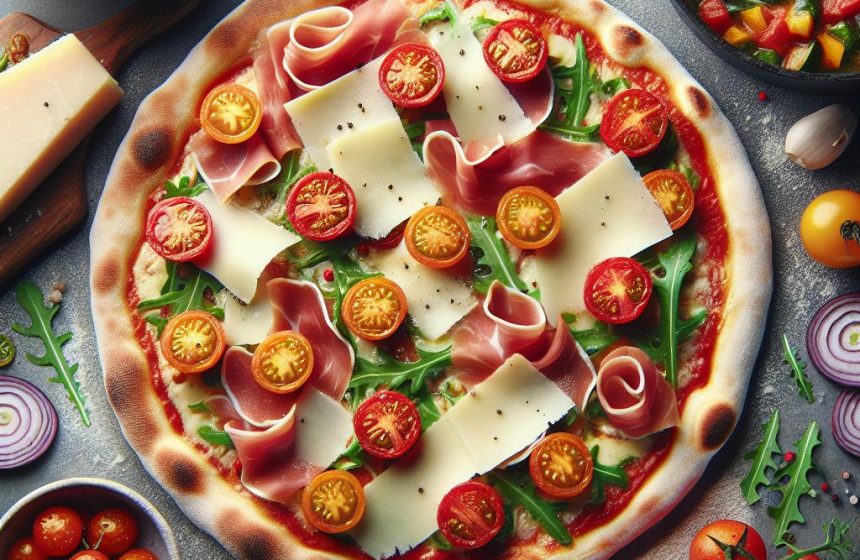 Pizza Sans Croûte à la Burratina et Ratatouille Légère