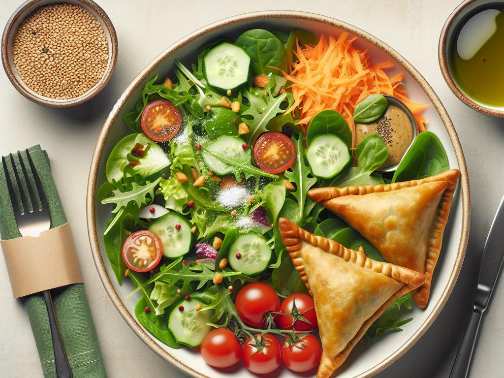 image-192 Salade Verte et Samoussas Gourmands