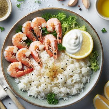 Délice de Gambas au Riz et Yaourt