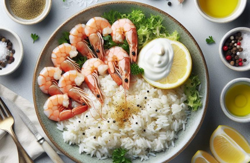 Délice de Gambas au Riz et Yaourt