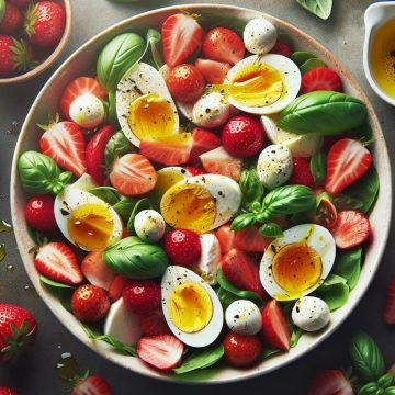 Salade Printanière aux Œufs et Fraises