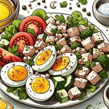 Salade Protéinée aux Œufs et Poulet