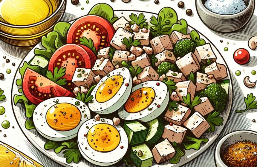 Salade Protéinée aux Œufs et Poulet