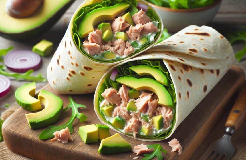 Wrap Gourmand au Thon et Avocat