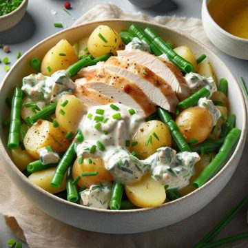 Salade Gourmande de Pommes de Terre et Haricots Verts au Poulet