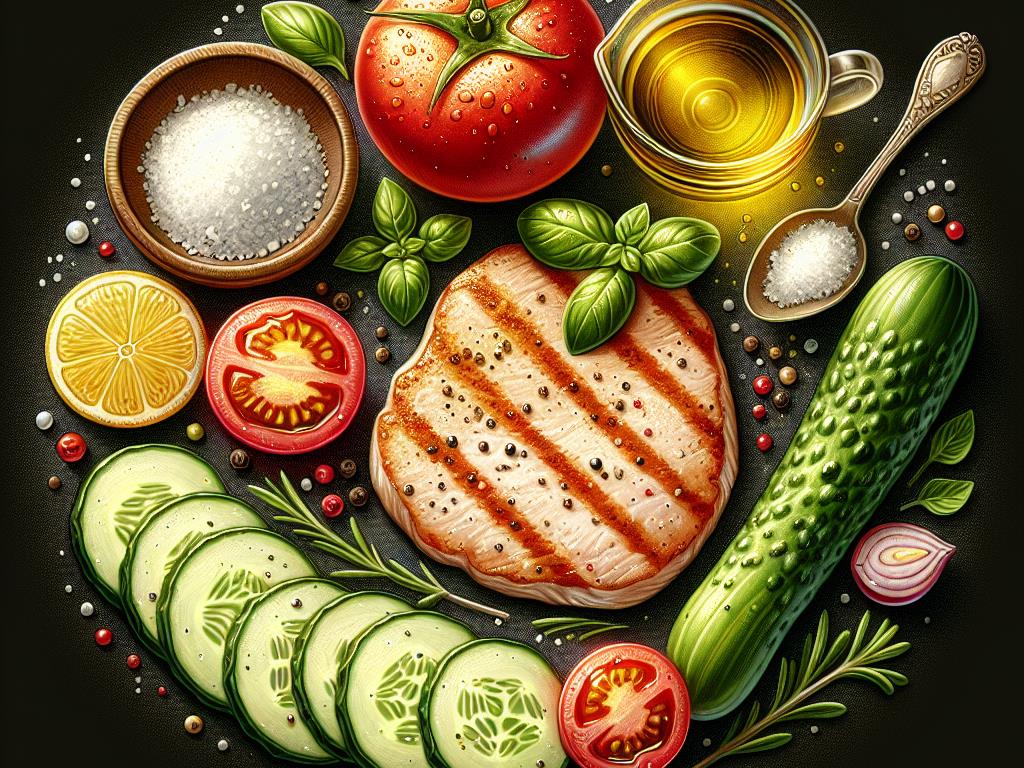 image-220 Tomate et Escalope de Dinde aux Concombres