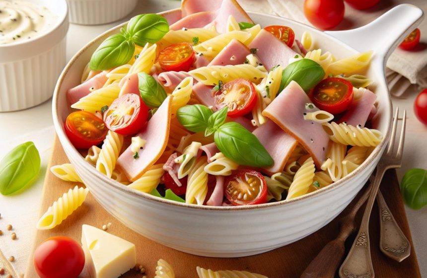 Salade de Pâtes Gourmande au Jambon et Fromage Blanc Vanille