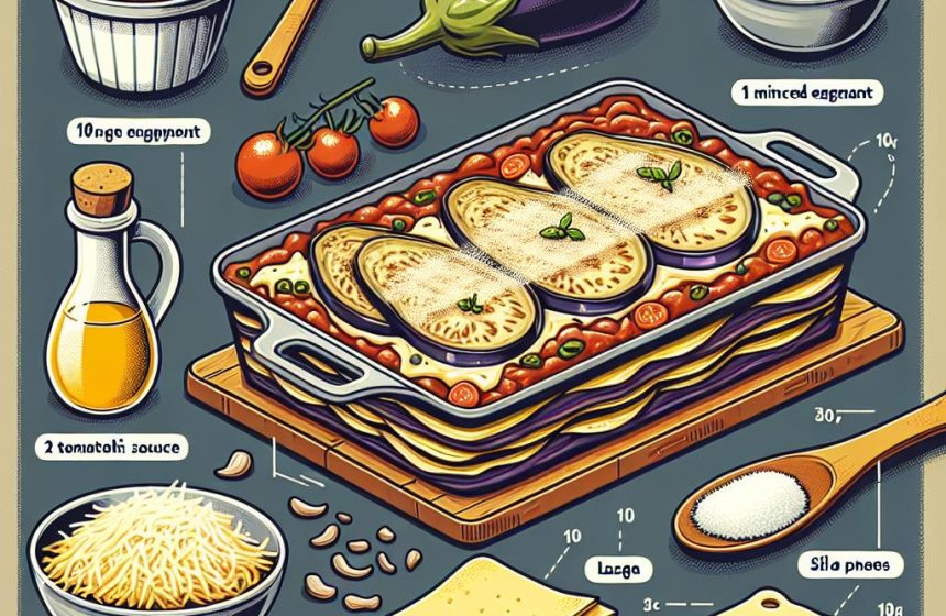 Lasagne d’Aubergine Savoureuse et Équilibrée