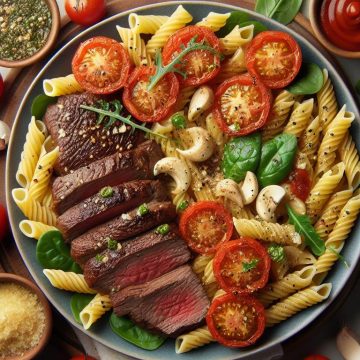 image-225 Pâtes Gourmandes au Steak et Sauce Tomate