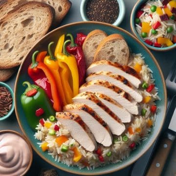 image-232 Escalope de Dinde aux Poivrons et Riz Parfumé