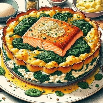 image-233 Parmentier de Saumon à la Sauce Ricotta et Épinards