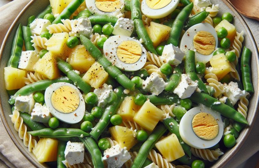 Salade Protéinée aux Haricots Verts et Ananas