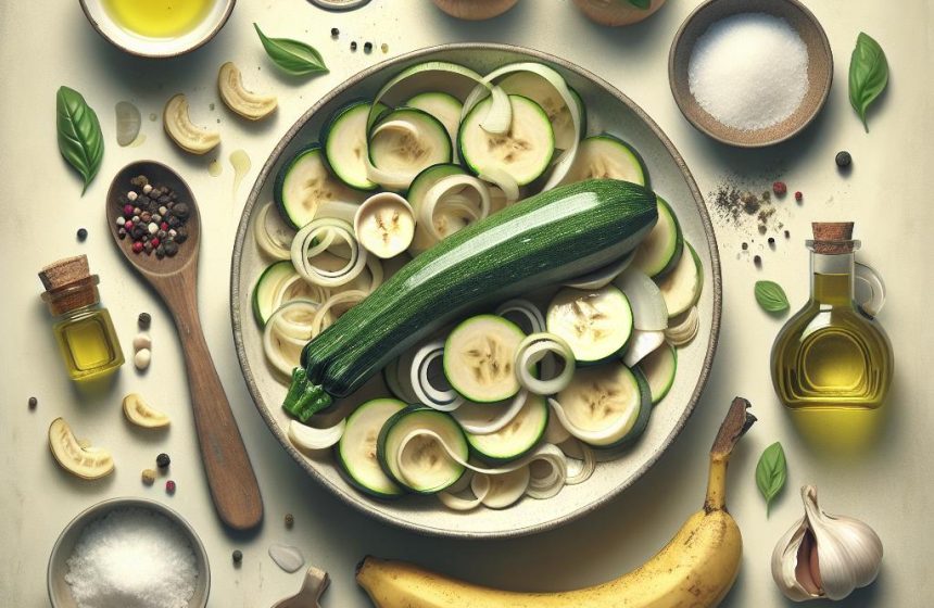 Délice de Courgettes et Échalotes à la Banane