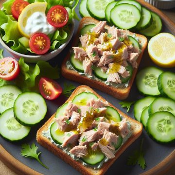 Tartines Complètes au Thon et Salade
