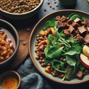 Petit Salé aux Lentilles Gourmand et Compote de Pomme