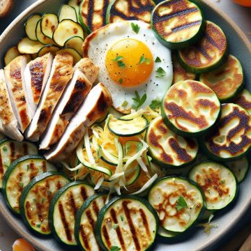 Délice de Poulet aux Galettes de Courgettes et Pommes de Terre