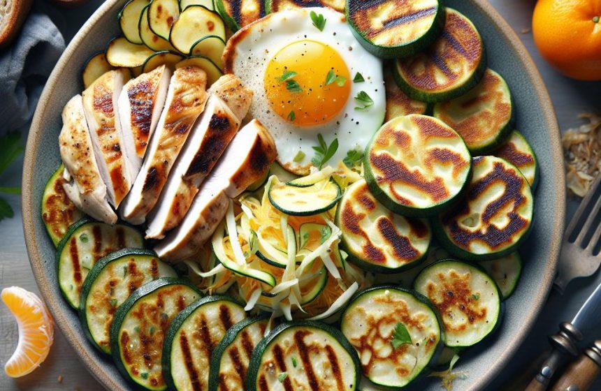 Délice de Poulet aux Galettes de Courgettes et Pommes de Terre