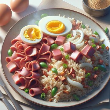Riz Basmati Sauté au Jambon et Œuf