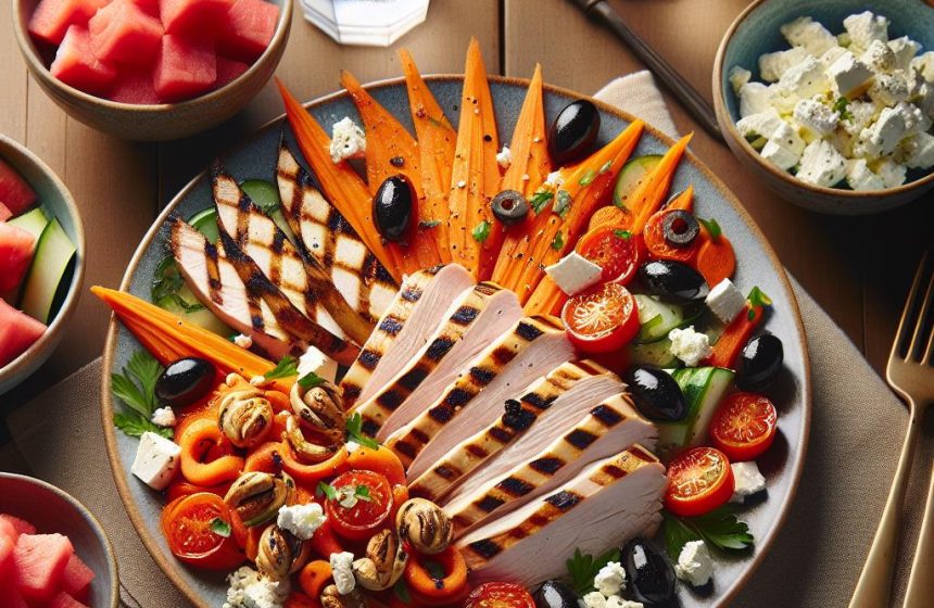 Délice Méditerranéen à la Dinde Grillée