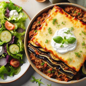 image-48 Moussaka Maison Accompagnée de sa Salade Verte