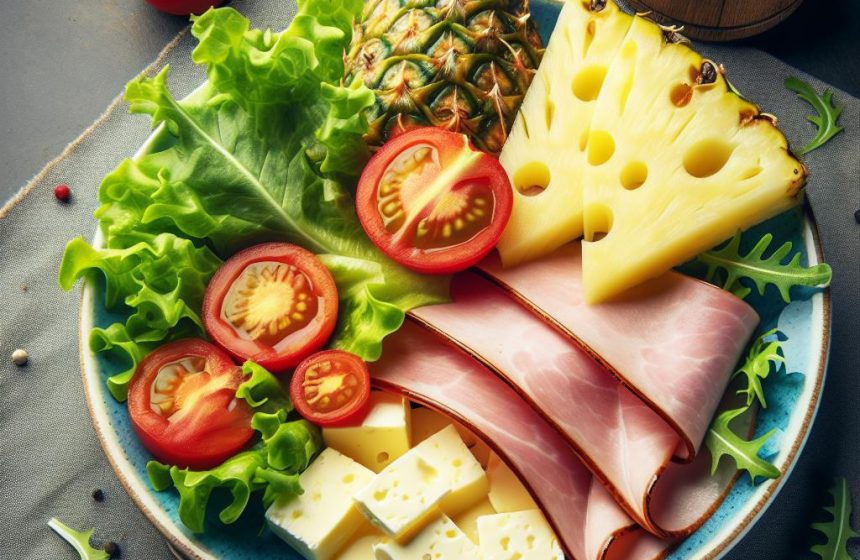 Salade Tropicale au Jambon et Ananas