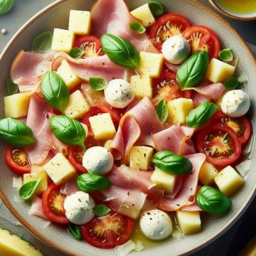 Salade Tropicale au Jambon et Mozzarella