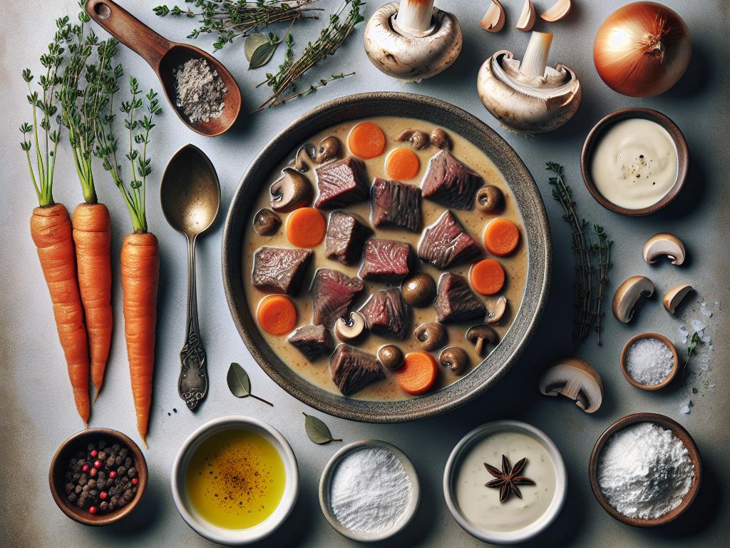 image-62 Ragoût de Bœuf aux Carottes et Champignons dans une Sauce Crémeuse