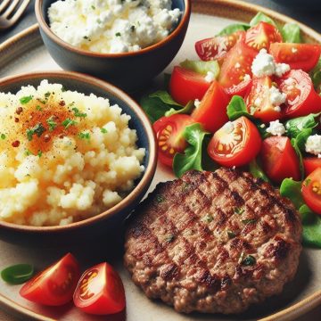 image-67 Steak Haché de Bœuf à la Semoule et Salade de Tomates