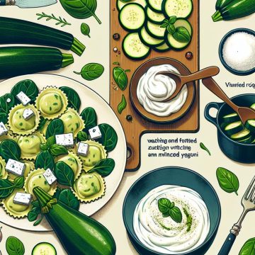 image-70 Ravioli aux Épinards et Fêta avec Courgettes Sautées et Yaourt