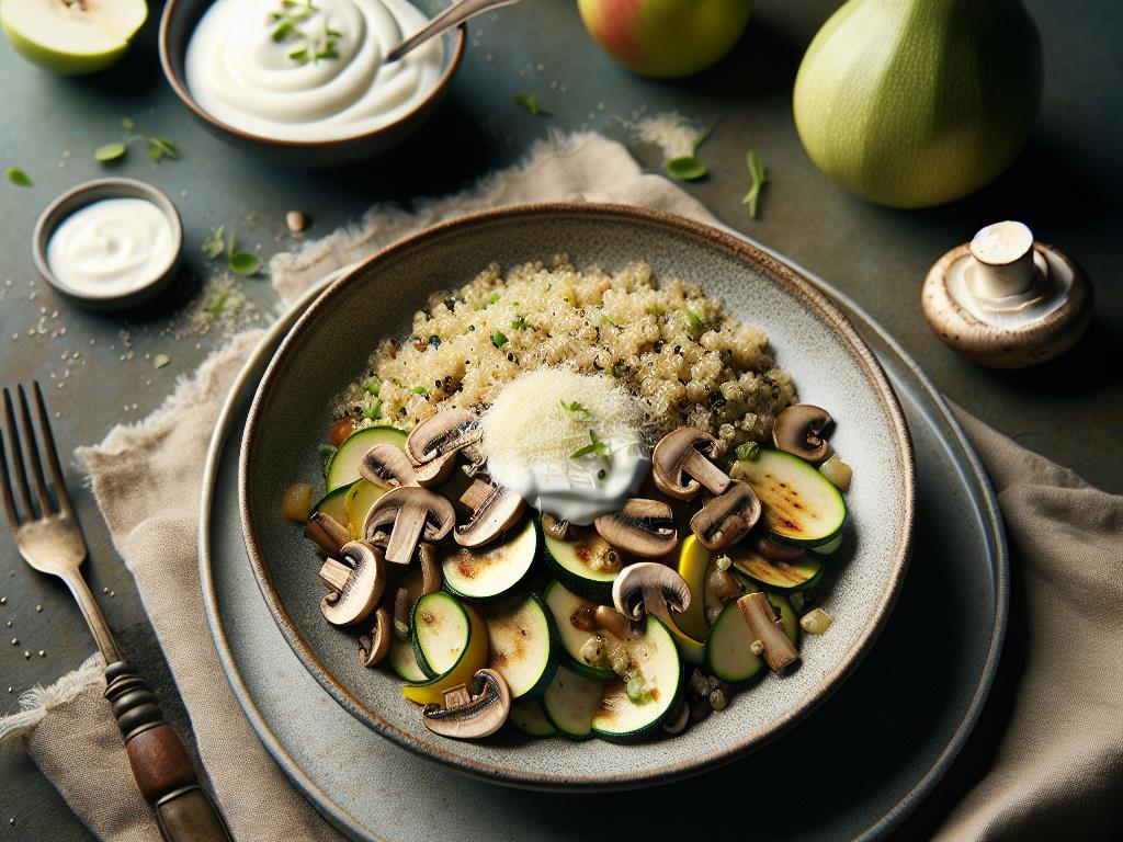 image-71 Quinoa Gourmand aux Courgettes, Champignons et Parmesan