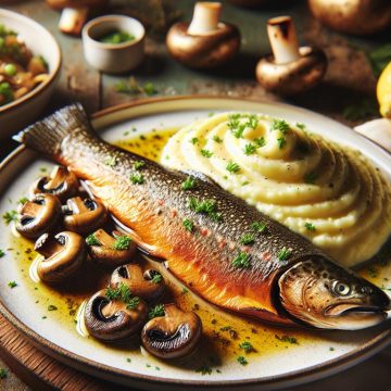 image-72 Truite Grillée à la Poêle avec Purée de Pommes de Terre et Champignons