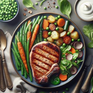 image-78 Côte de Porc Savoureuse et Saine avec Macédoine de Légumes