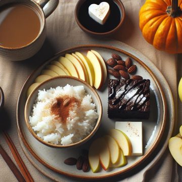 Délice Équilibré au Riz Cantonais et Brownie Potimarron