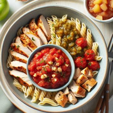 image-87 Pâtes au Poulet et Sauce Tomate avec Compote