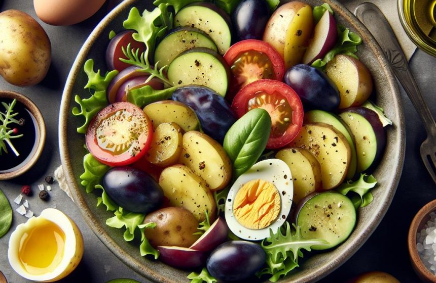 Salade Gourmande aux Pommes de Terre et Prune