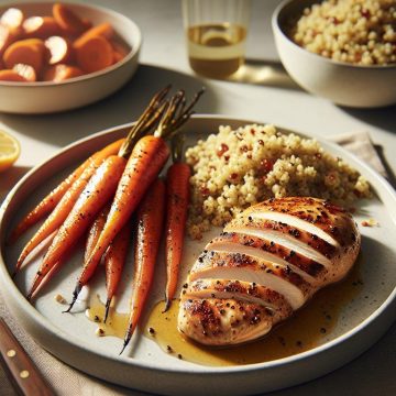 image-92 Escalope de Poulet aux Carottes Rôties et Quinoa