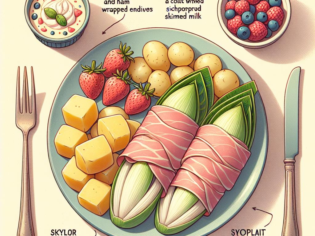 image-93 Délice de Melon et Endives au Jambon avec Douceur de Fruits Rouges