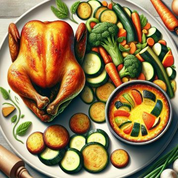 image-98 Poulet Rôti et Flan de Légumes Savoureux
