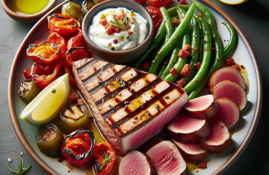 Thon Grillé aux Saveurs Méditerranéennes
