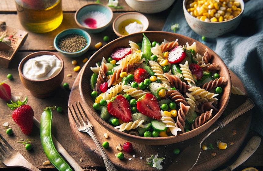 Salade de Pâtes Complètes aux Légumes et Yaourt Grec