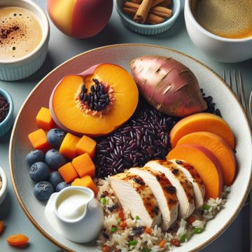 Délice de Poulet et Duo de Riz aux Douceurs Fruitées