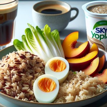 Délice Équilibré aux Deux Riz et Œufs Mollets