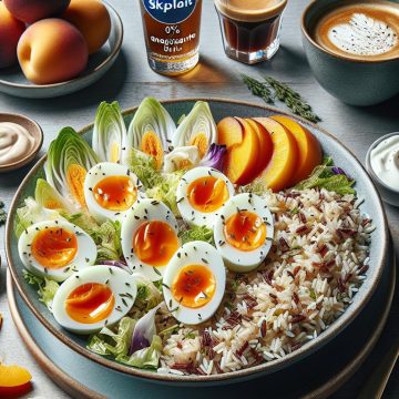 Salade Énergisante au Riz et Œufs Mollets