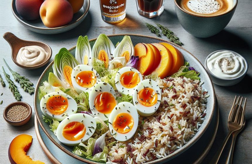 Salade Énergisante au Riz et Œufs Mollets