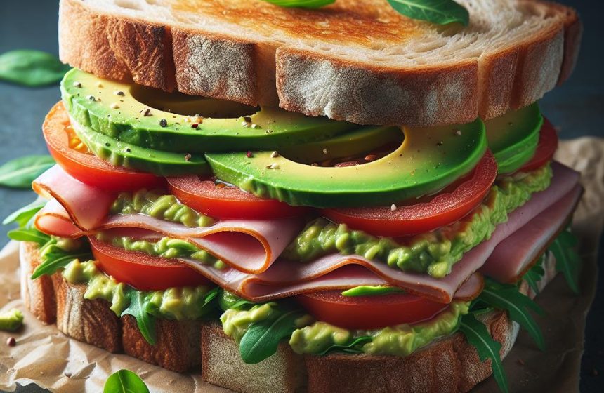 Sandwich Gourmand à l&rsquo;Avocat et Jambon